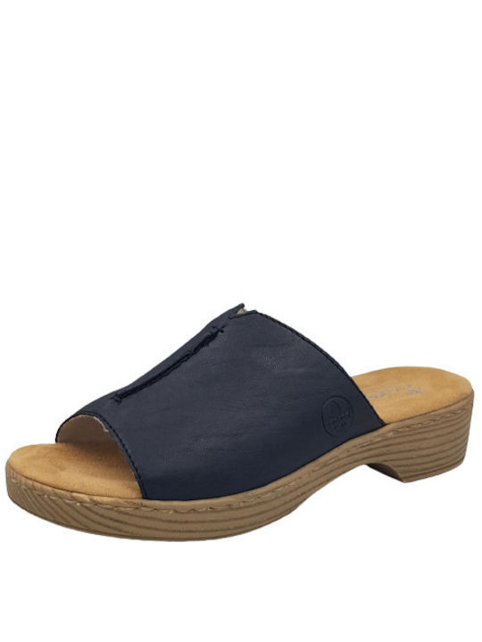 Rieker Women's Flat Sandals Anatomic in Navy Blue Color