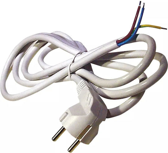 Emos Power Cord Type NYL with Cable Properties 3x1mm² in White Colour 5m