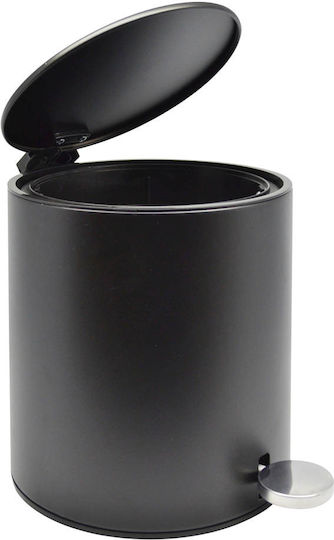 Ankor Inox Καλαθάκι Μπάνιου Soft Close 5lt Μαύρο