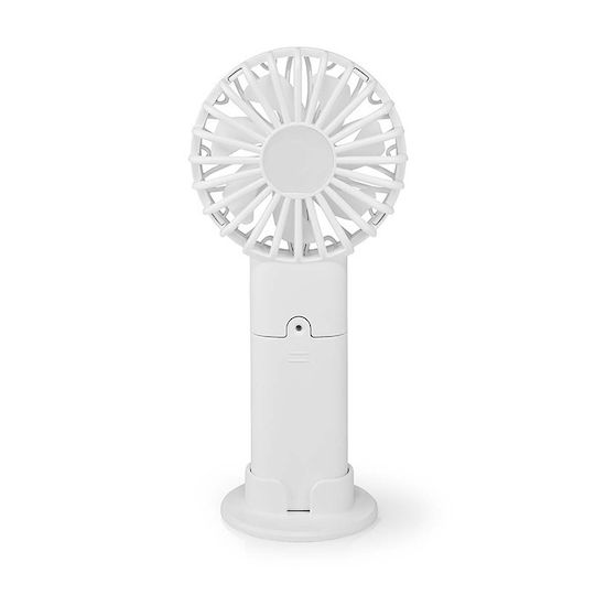 Nedis Handheld Mini Fan Ανεμιστηράκι Χειρός Μπαταρίας Λευκό