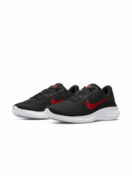 Nike Flex Experience Run 11 Ανδρικά Αθλητικά Παπούτσια Running Black / Siren Red / Dark Smoke Grey / White