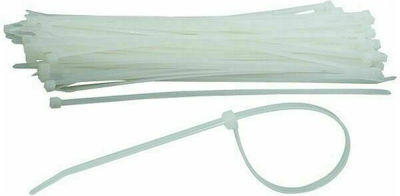 Benman Pack of 100pcs White Plastic Cable Ties 200x3.6mm 70770