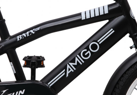 Amigo Fun 16" Παιδικό Ποδήλατo BMX Coaster Brake Μαύρο