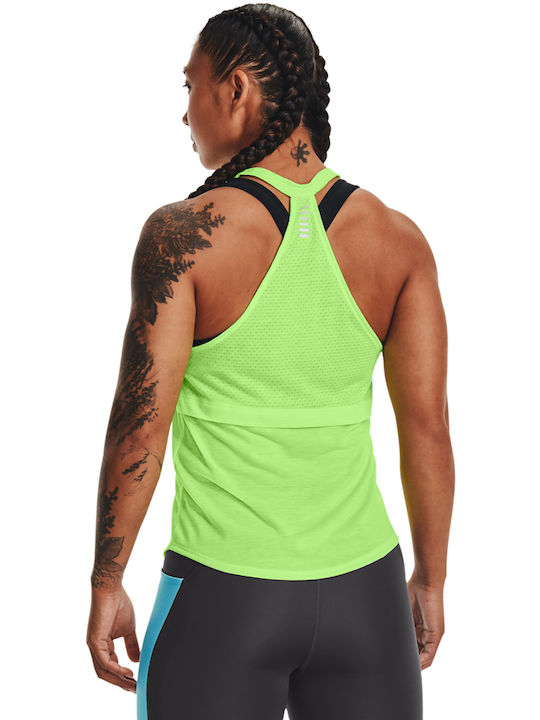 Under Armour Damen Sportlich Bluse Ärmellos Grün