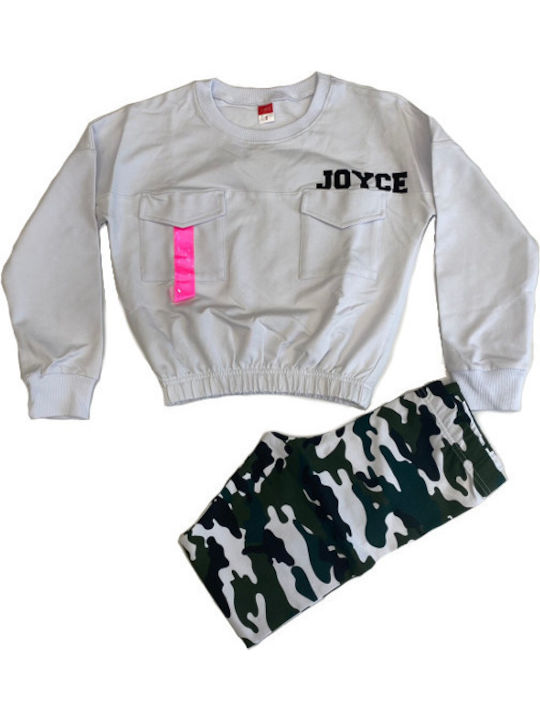 Joyce Kids Set with Leggings Winter 2pcs White