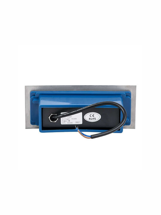 GloboStar Wandmontierte Außenbeleuchtung Deckenleuchte LED IP67 6W mit Kaltweiß Licht 17x7x5.5cm