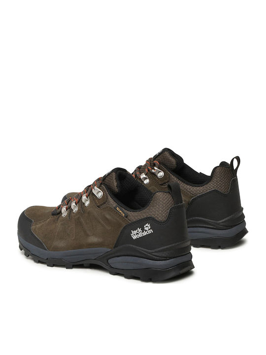 Jack Wolfskin Refugio Texapore Ανδρικά Ορειβατικά Παπούτσια Πράσινα