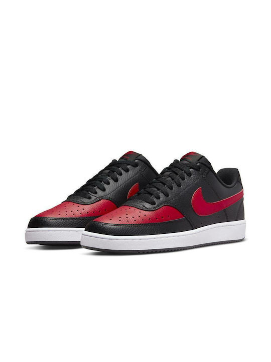 Nike Court Vision Ανδρικά Sneakers Black / White / University Red