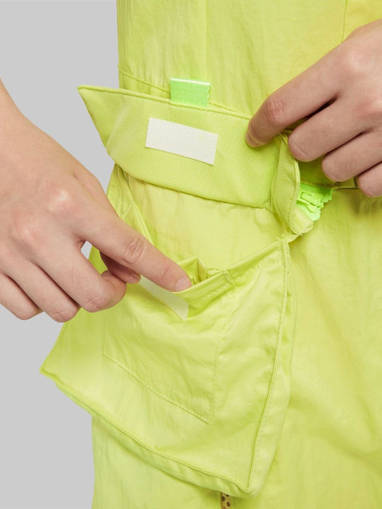 Heatwave Flightsuit Salopetă scurtă pentru femei Fără mâneci cu mâneci lungi Galben