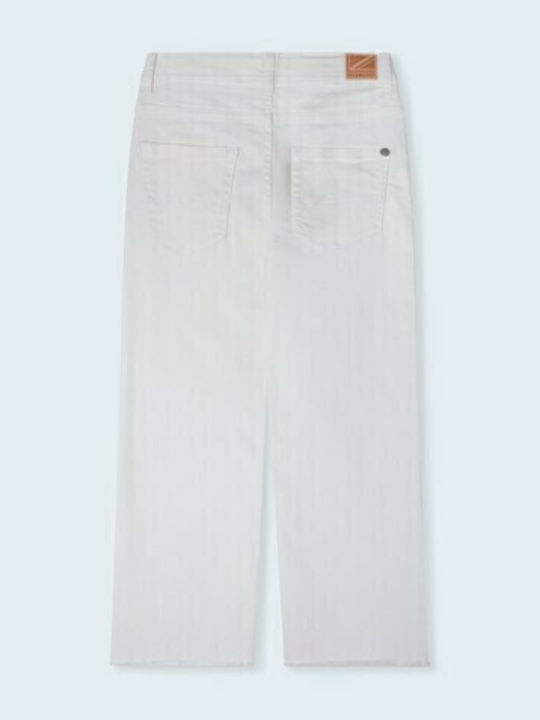 Pepe Jeans Grace Culotte Kinder-Jeanshosen Weiß Pepe Jeans Grace Culotte Kinder-Jeanshosen Weiß