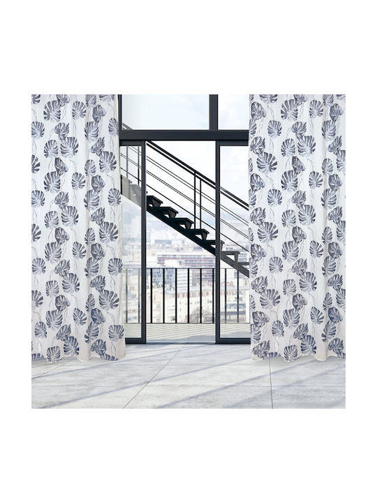Das Home Curtain with Grommets 2177 Gray 140x260cm