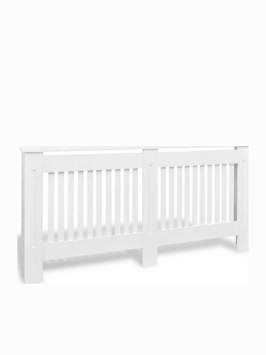 vidaXL Husă Pentru Radiator Din MDF Alb 172x19x81cm