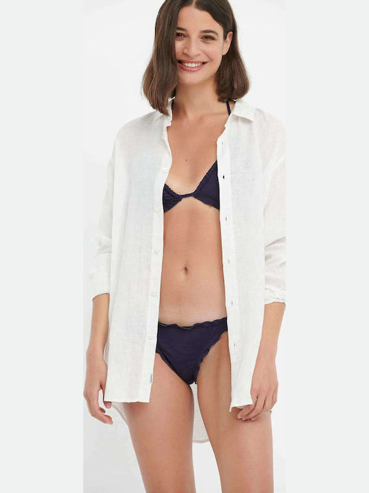 Bikini Slip με Κορδονάκια Navy Μπλε