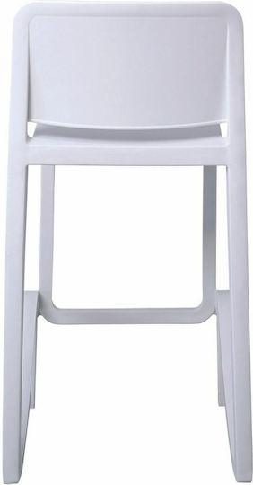 Stool for Bar Outdoor Giano White 46x47x100cm