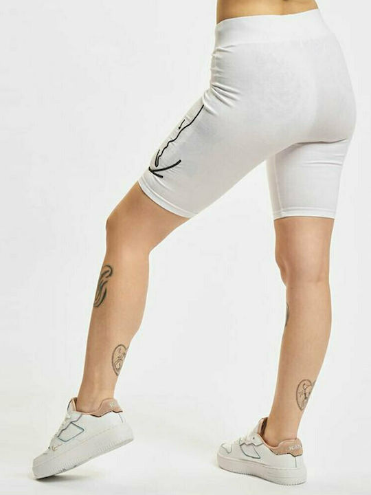 Karl Kani Women's Bike Legging High Waisted White