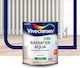 Vivechrom Χρώμα Καλοριφέρ Νερού Radiater Aqua 0.75lt Λευκό Σατινέ