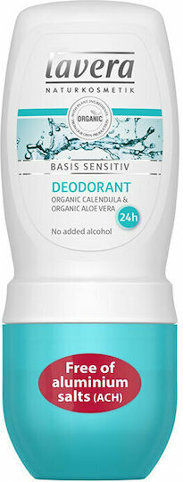 Lavera Basis Sensitiv Natural & Sensitive Φυσικό Αποσμητικό 48h σε Roll-On 50ml