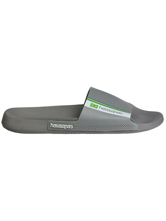 Havaianas Brasil Men's Slides Gray