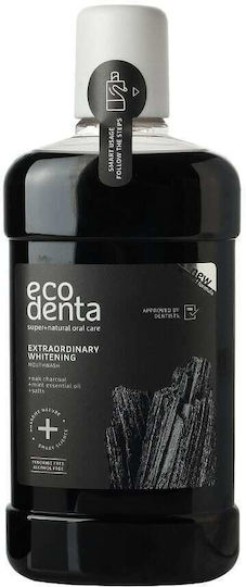 Ecodenta Extra Whitening Mouthwash With Black Charcoal 500ml