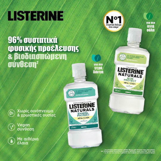 Listerine Naturals Gum Protection Mild Taste Mundspülung