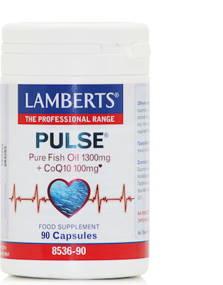 Lamberts Pulse Pure Fish Oil 1300mg & CoQ10 100mg Ιχθυέλαιο 90 κάψουλες