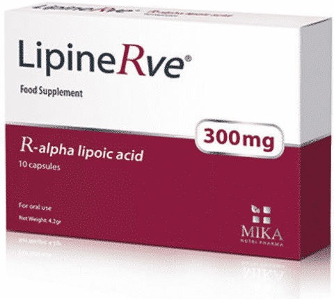 Mika Nutri Pharma LipineRve Alpha Lipoic Acid Special Food Supplement 10 caps