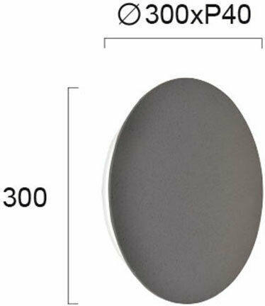 Viokef D300 Concrete Kyklos Leuchte Wand LED Schwarz 30cm Viokef D300 Concrete Kyklos Leuchte Wand LED Schwarz 30cm