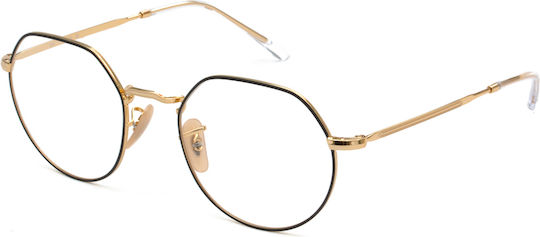 Ray Ban Ray Ban Jack Metal Prescription Eyeglass Frame Gold RB6465