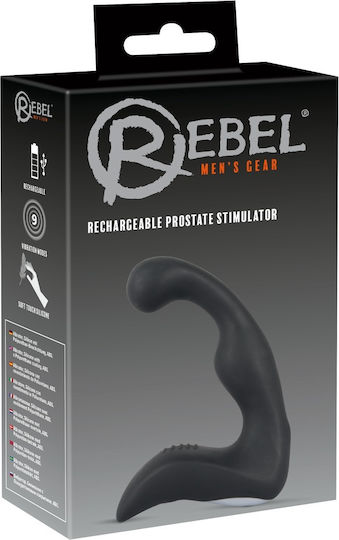 You2Toys Rebel Men's Gear Rechargeable Anal Plug with Vibration Black 14.6cm