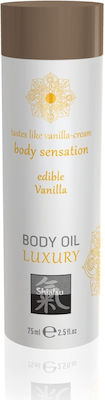 HOT Shiatsu Luxury Body Edible Massage Oil Vanilla 75ml