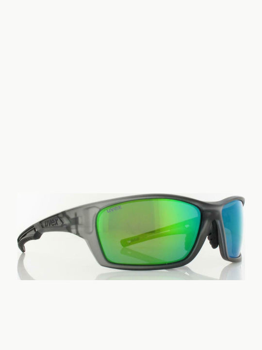 Uvex Sportstyle 232 P Unisex Sunglasses with Gray Plastic Frame and Gray Polarized Lens S5330025170