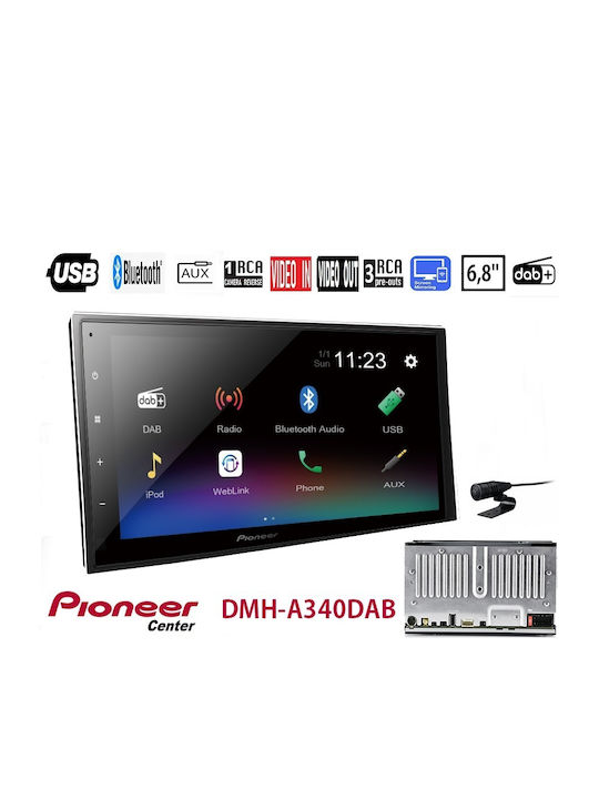 Pioneer Ηχοσύστημα Αυτοκινήτου 2DIN (Bluetooth/USB/AUX/WiFi/GPS/Apple-Carplay/Android-Auto) με Οθόνη Αφής 6.8"
