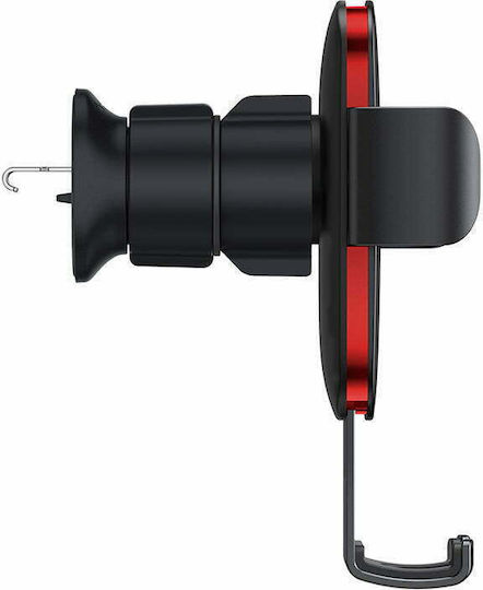 Baseus Metal Age II Car Mobile Mount 4.7" - 6.7" with Adjustable Hooks Red/Black