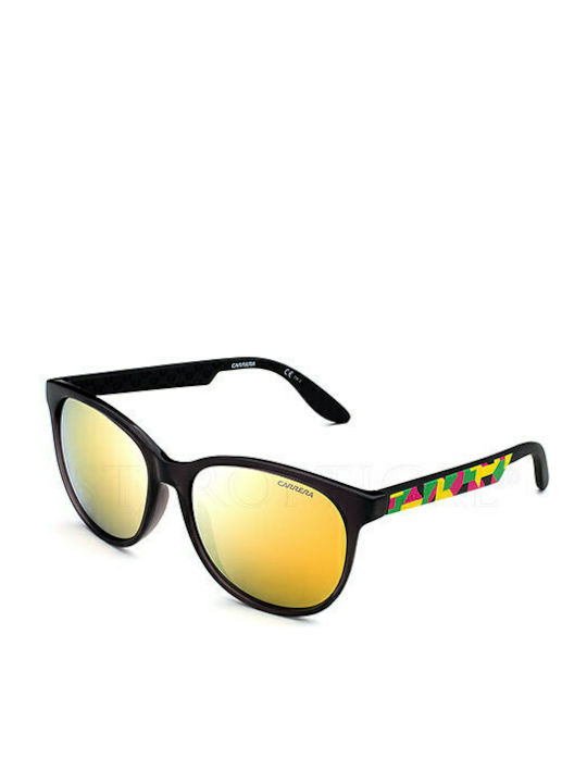 Carrera 79L56CU Women's Sunglasses with Black Plastic Frame and Yellow Mirror Lens 5001 79L/CU