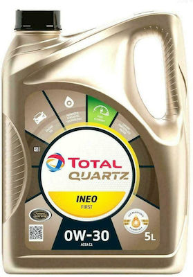 Total Συνθετικό Λάδι Αυτοκινήτου Quartz Ineo First 0W-30 για κινητήρες Diesel 5lt