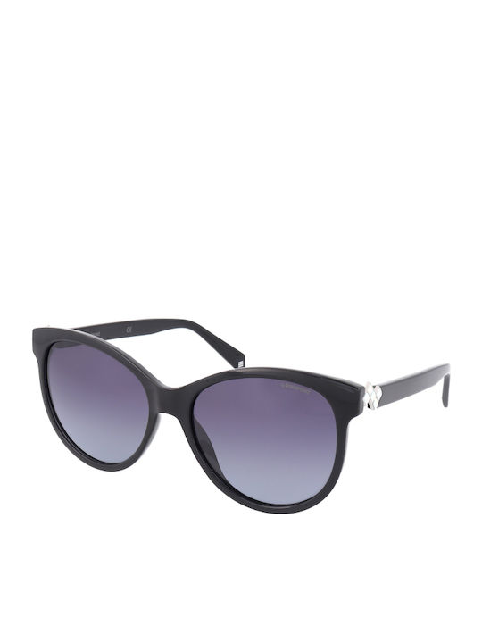 Polaroid Women's Sunglasses with Black Plastic Frame and Black Gradient Lens PLD4079/S 807WJ