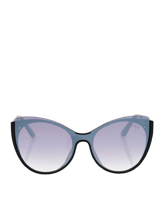 Guess Women's Sunglasses with Black Frame and Light Blue Lens GU7569 01X