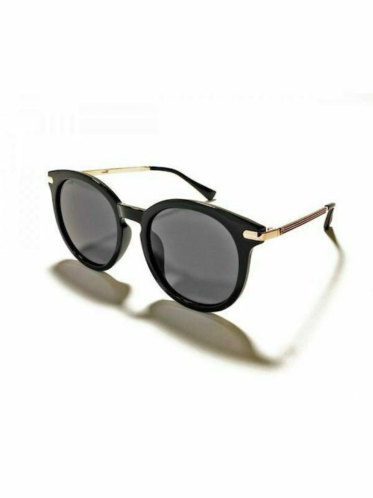Mohiti Santorini Women's Sunglasses with Black Frame and Black Polarized Lens MD1829 BK