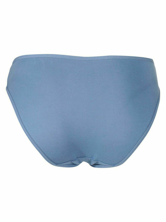 Γυναικείο slip all cotton comfort style. Συσκευασία 2pack ΓΚΡΙ ΜΠΛΕ