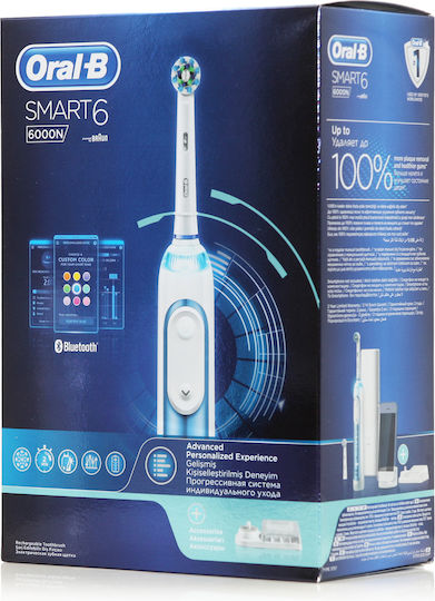 Oral-B Smart 6 6000N Електрическа Четка за Зъби с Таймер и Калъф за Пътуване Син