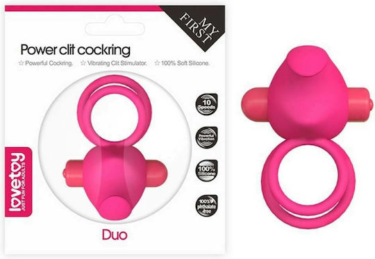 Lovetoy Power Clit Cockring Duo Pink