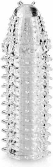 Seven Creations Super Stretch Manșon Transparent Din Silicon Extensie De Penis Transparentă 15cm