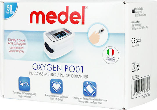Medel Oxygen PO01 Oximetru de Puls Degetul Alb
