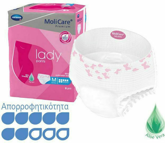 Hartmann Molicare Premium Lady Pants Incontinence Underwear 5 Drops Medium 8pcs