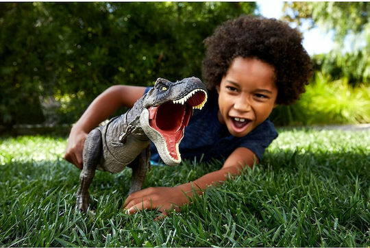 Φιγούρα Δράσης T-Rex "Χτυπάει" & Καταβροχθίζει Jurassic World Δεινόσαυρος με Ήχους για 4+ Ετών 25.5εκ.