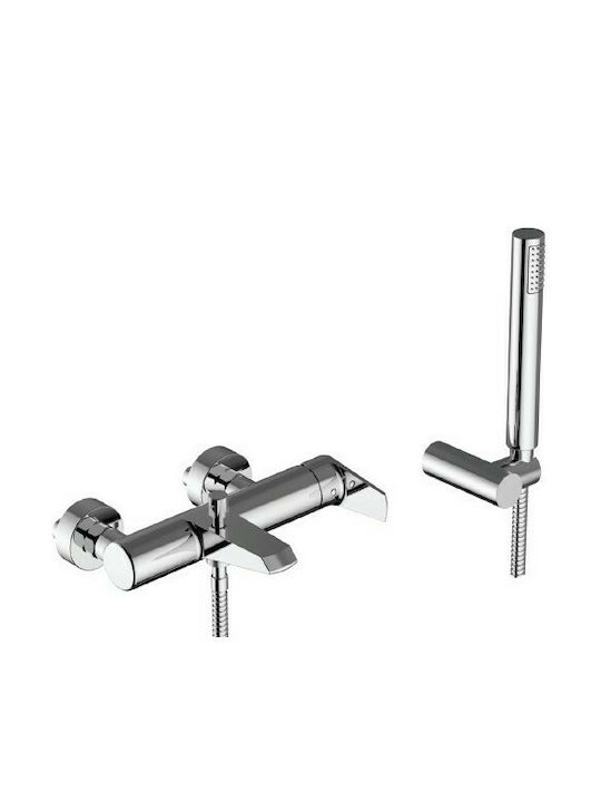 Teorema Velvet Mixing Bathtub Shower Faucet Complete Set Silver
