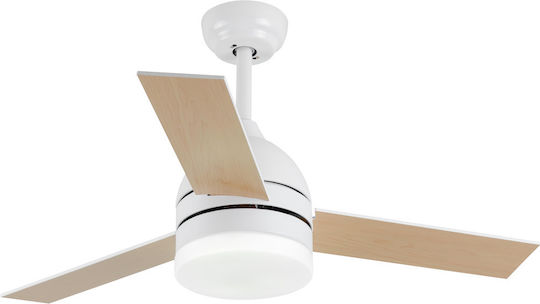 Jager 3184 Deckenventilator 122cm mit Leuchte Braun / Weiß