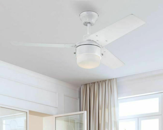Westinghouse Talia Ανεμιστήρας Οροφής 105cm με Φως Καφέ / Λευκός