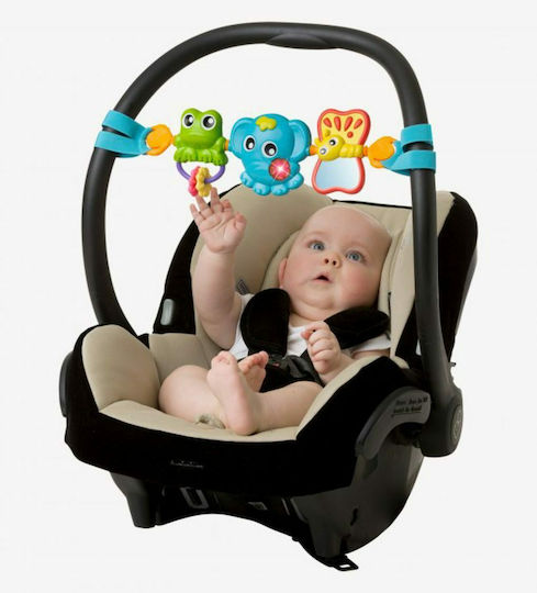 Playgro Μπάρα Κούνιας και Καροτσιού με Καθρέφτη Travel Trio