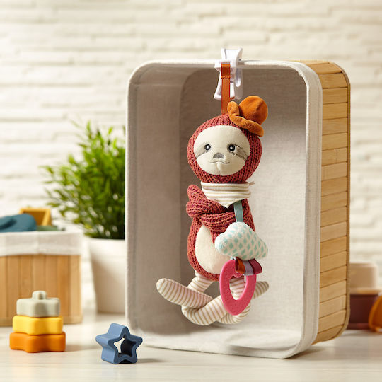 Babyono Jucărie Suspendată Auto Cu Teether Ursuleț Leon Pentru Nou-Născuți